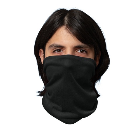 Black Neck Gaiter Tube Bandana