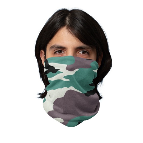 Camo Neck Gaiter Tube Bandana