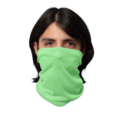 Neon Green Neck Gaiter Tube Bandana