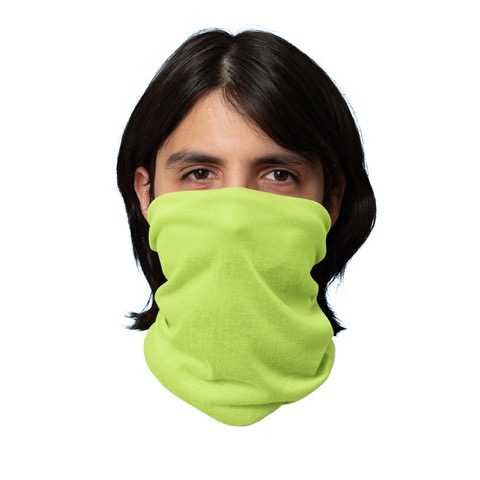 Neon Yellow Neck Gaiter Tube Bandana