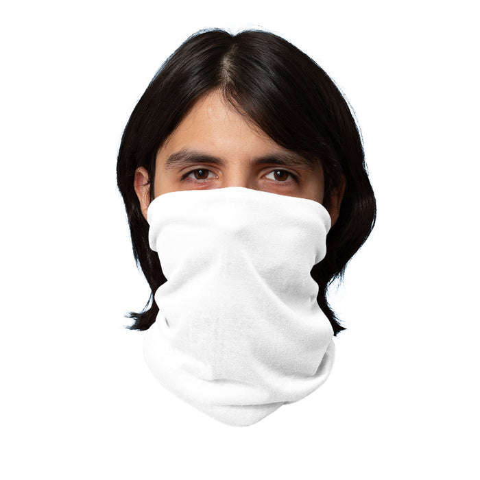 White Neck Gaiter Tube Bandana